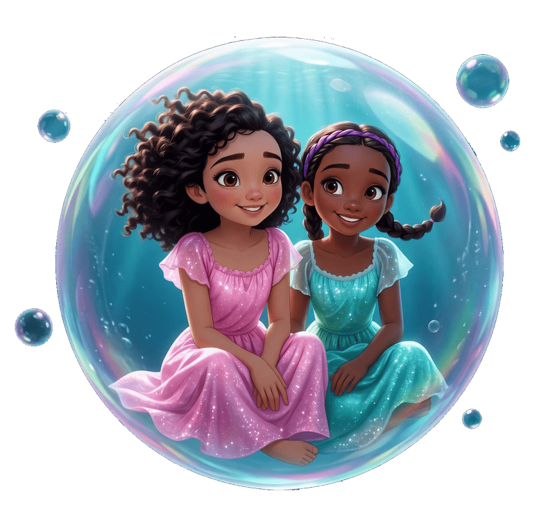 Ella and Jessica wearing their chosen dresses